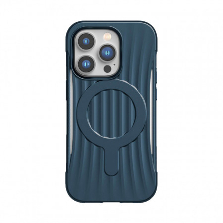 Подсилен гръб Raptic X-Doria Clutch MagSafe - iPhone 14 Pro Max син