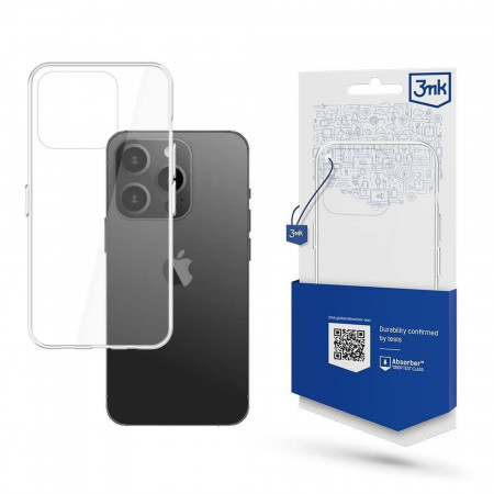 Силиконов гръб 3mk Armor - iPhone 15 Pro Max прозрачен