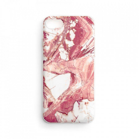 Силиконов гръб WOZINSKY Marble - iPhone 12 Pro Max розов