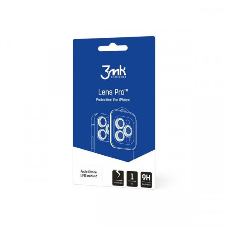 Стъклен протектор за камера с алуминиева рамка и рамка за поставяне 3mk Lens Protection Pro - Samsung Galaxy S23 FE с черна рамка