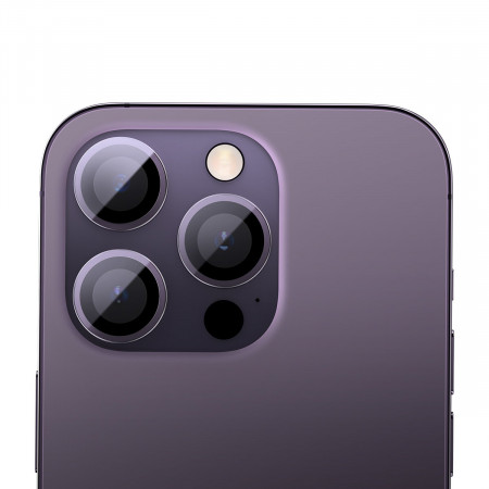 Стъклен протектор за камера Baseus с интрумент за поставяне - iPhone 14 Pro / 14 Pro Max