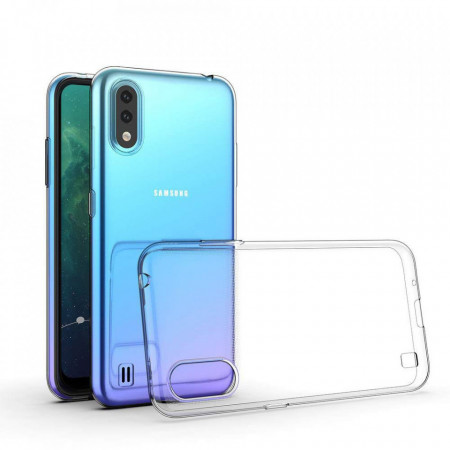 Тънък силиконов гръб 0.5mm - Samsung Galaxy A01 прозрачен