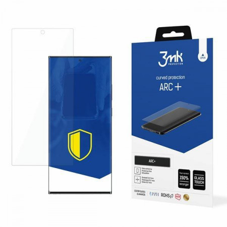 Ултратънък гъвкав протектор с пълно покритие 3mk ARC+ - Samsung Galaxy S22 Ultra
