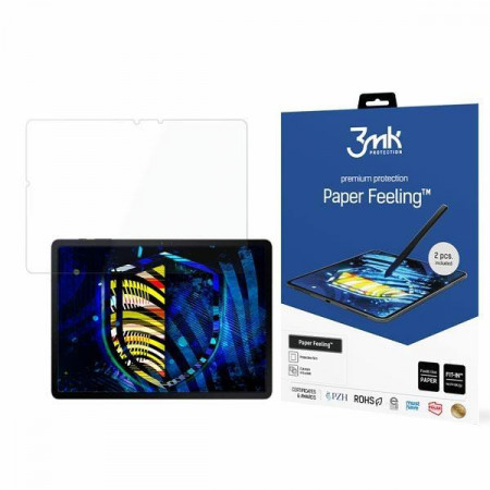 2 бр. гъвкав протектор подходящ и за стилус 3mk Paper FEeling - Samsung Galaxy Tab S7 FE 5G (12.4") прозрачен