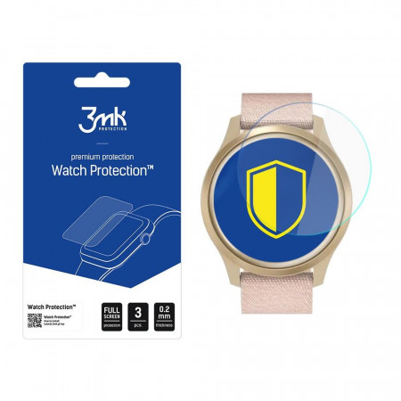 3 бр. гъвкав протектор с пълно покритие 3mk Watch Protection v. ARC+ - Garmin Vivomove Style 42mm