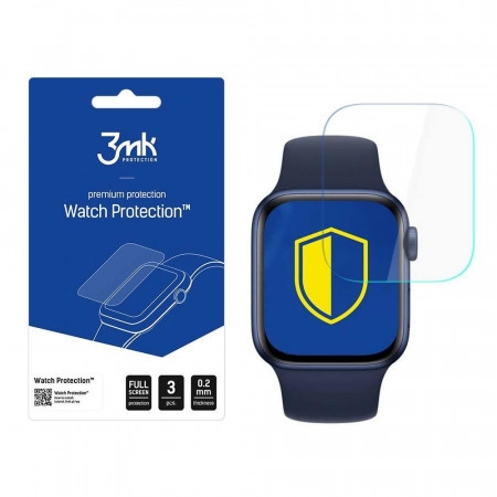 3 бр. гъвкав протектор с пълно покритие 3mk Watch Protection v. ARC+ - Apple Watch 40mm Series 6