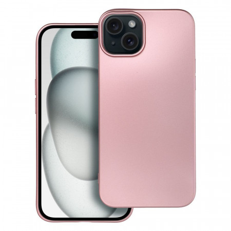Бляскав гръб Metallic - iPhone 15 Plus розов