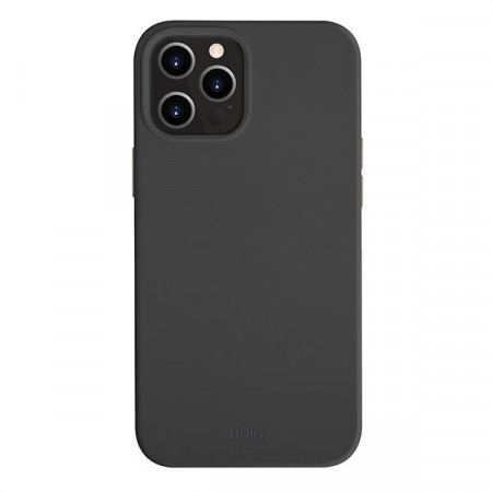 Гръб UNIQ Lino Hue - iPhone 12 Pro Max черен