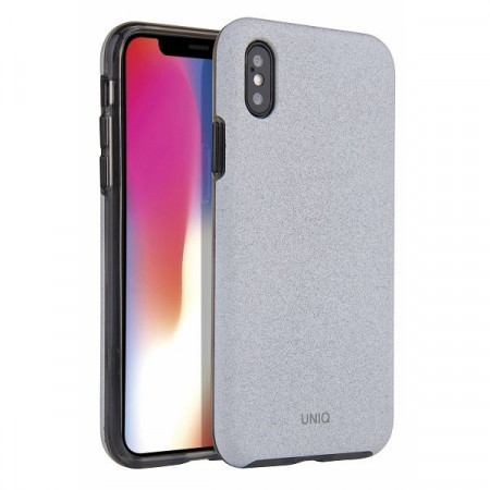 Гръб UNIQ Lithos - iPhone XS Max светлосив