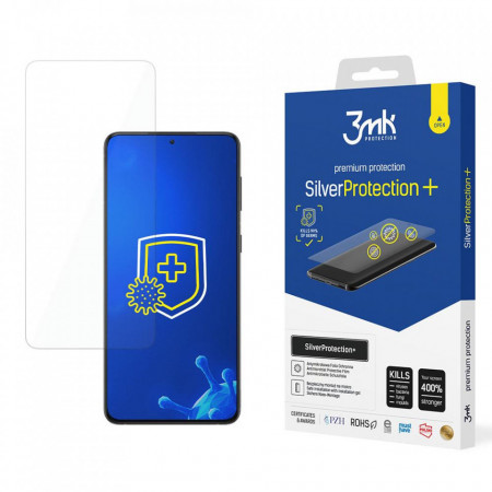 Гъвкав протектор с антимикробно покритие 3mk Silver Protection+ - Samsung Galaxy S21+ 5G