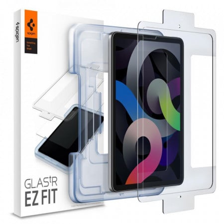Закален стъклен протектор с инструмент за поставяне SPIGEN Glas.Tr Ez Fit - iPad Air 10.9" (4th gen 2020) / (5th gen 2022) прозрачен