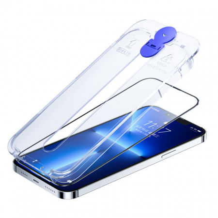 Закален стъклен протектор JOYROOM с инструмент за поставяне - iPhone 13 Pro Max / 14 Plus (JR-H11)
