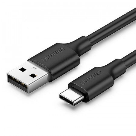Кабел за зареждане и данни UGREEN USB Type A към USB Type C 480Mb/s 3A 1.5 m черен (US287 60117)