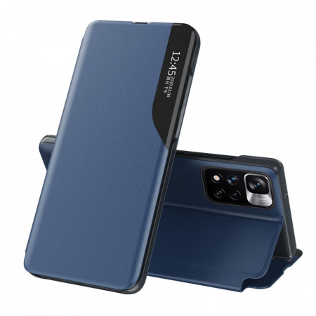Калъф тип книга от еко кожа Eco - Xiaomi Poco M4 Pro 5G син