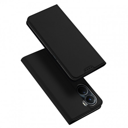 Калъф тип книга DUX DUCIS Skin Pro - Vivo Y16 / Y02s черен - Img 1