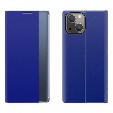 Калъф тип книга New Sleep - iPhone 13 син
