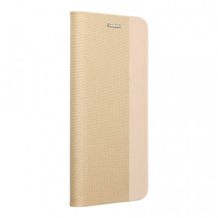 Калъф тип книга Sensitive - iPhone 15 златист