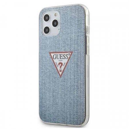 Оригинален гръб GUESS Jeans GUE000849 GUHCP12LPCUJULLB - iPhone 12 Pro Max син