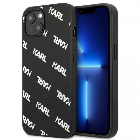 Оригинален гръб KARL LAGERFELD Allover KLHCP13SPULMBK3 - iPhone 13 mini черен