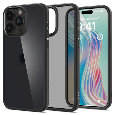 Оригинален гръб SPIGEN Ultra Hybrid - iPhone 15 Pro Frost Black