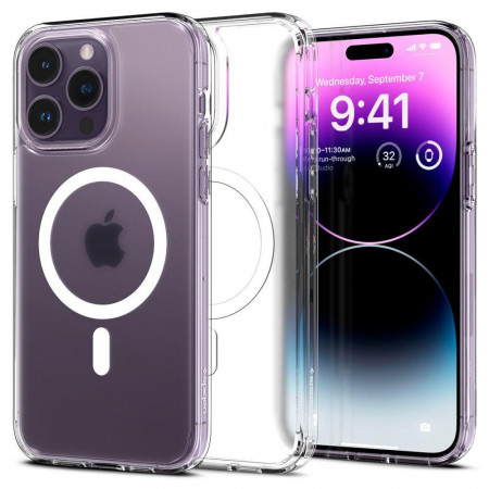 Оригинален гръб SPIGEN Ultra Hybrid MagSafe - iPhone 14 Pro кристалнопрозрачен мат