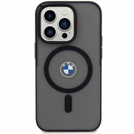 Оригинален твърд гръб BMW Signature MagSafe BMHMP14MDSLK - iPhone 14 Plus черен - Img 1