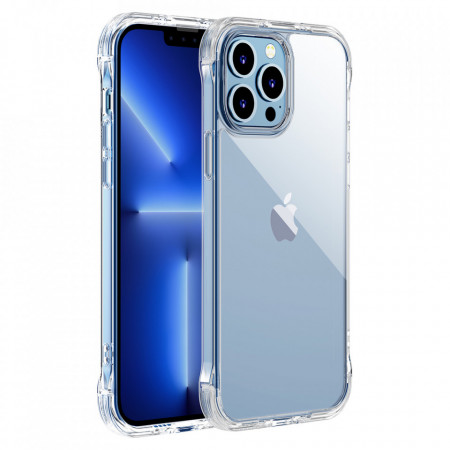 Подсилен гръб JOYROOM Defender със стойка - iPhone 13 Pro прозрачен