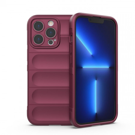 Подсилен гъвкав гръб Magic Shield - iPhone 13 Pro Max червен