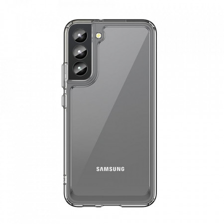 Прозрачен гръб с гел рамка Outer Space - Samsung Galaxy S22+ прозрачен