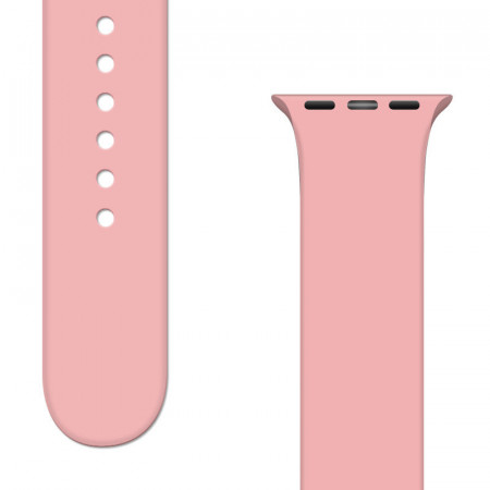 Силиконова каишка APS - Apple Watch 45mm Series 9 / 45mm Series 8 / 45mm Series 7 / 44mm SЕ (2nd gen) / 44mm SE / 44mm Series 6 / 44mm Series 5 / 44mm Series 4 / 42mm Series 3 / 42mm Series 2 розов