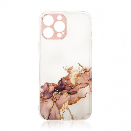 Силиконов гръб Marble - Xiaomi Redmi Note 11 / 11S кафяв