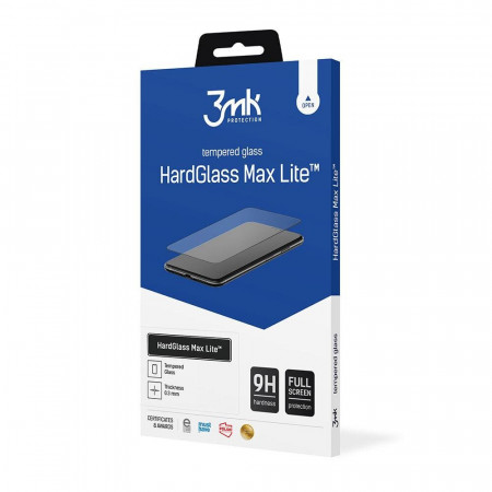 Стъклен протектор с пълно покритие 3mk Hard Glass Max Lite - Sony Xperia 5 V с черна рамка