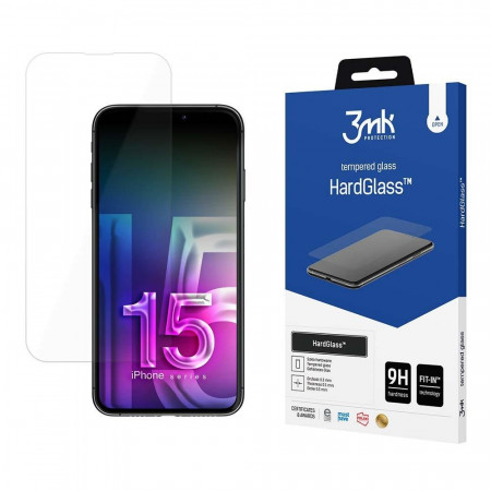 Стъклен протектор 3mk Hard Glass - iPhone 15 Pro Max