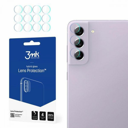 4 бр. гъвкав протектор за камера 3mk Lens Protection - Samsung Galaxy S21 FE 5G