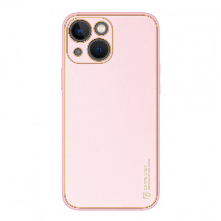 Гръб от еко кожа DUX DUCIS Yolo - iPhone 14 Plus розов