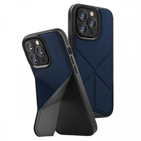 Гръб със стойка UNIQ Transforma Magclick - iPhone 14 Pro Max electric blue
