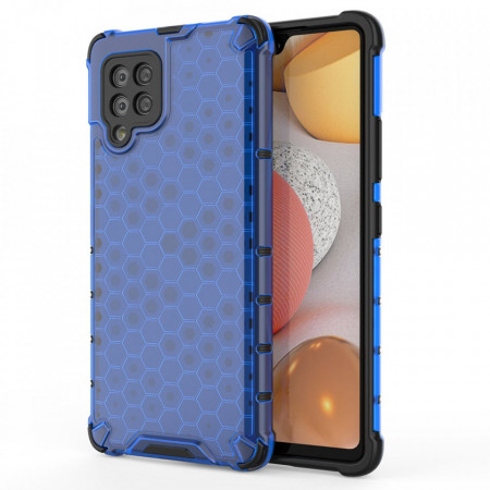 Гръб Honeycomb Armor със силиконов бъмпер - Samsung Galaxy A42 5G син