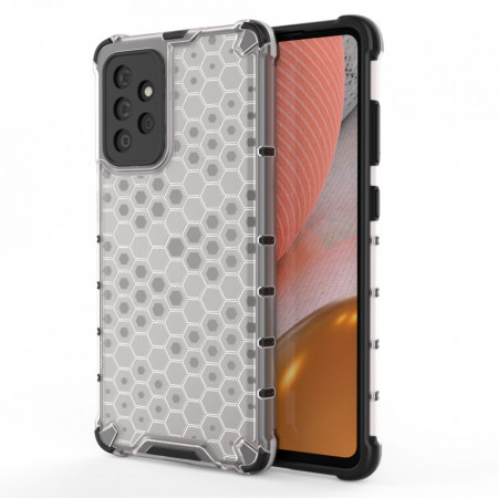 Гръб Honeycomb Armor със силиконов бъмпер - Samsung Galaxy A72 прозрачен