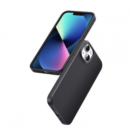 Гръб UGREEN Silky Silicone - iPhone 14 Plus черен