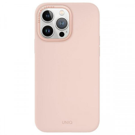 Гръб UNIQ Lino Hue Magclick - iPhone 15 Pro Max blush розов