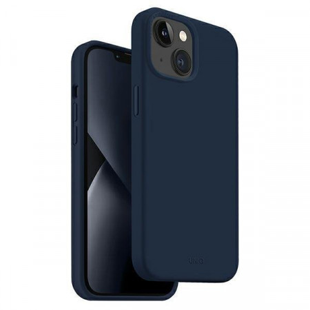 Гръб UNIQ Lino - iPhone 14 Plus морскосин