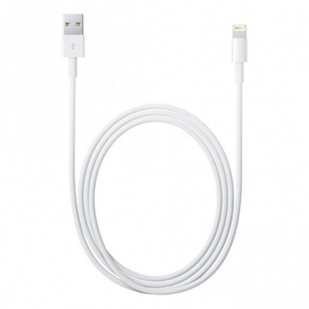 Кабел за зареждане и данни APPLE USB Type A към Lightning 2m бял (MD819)