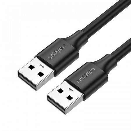 Кабел за зареждане и данни UGREEN US128 USB Type A 2.0 A към USB Type A 2m черен