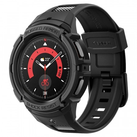 Калъф за корпус с каишка SPIGEN Rugged Armor Pro - Samsung Galaxy Watch5 Pro 45mm черен