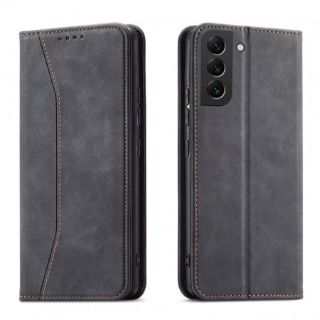 Калъф тип книга Magnet Fancy - Samsung Galaxy S22+ черен