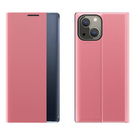 Калъф тип книга New Sleep - iPhone 13 mini розов