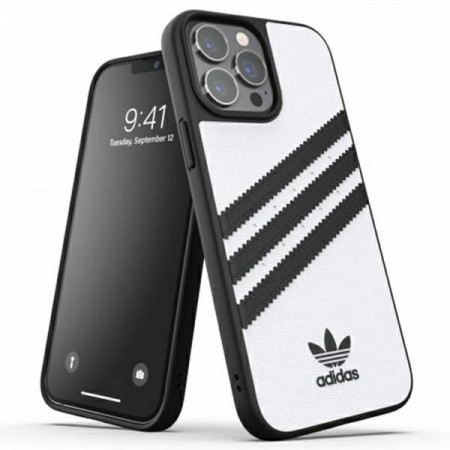 Оригинален гръб ADIDAS OR Molded PU - iPhone 13 Pro Max бял