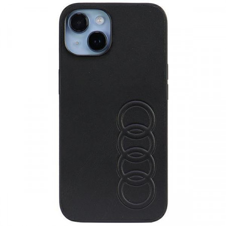 Оригинален гръб AUDI Synthetic Leather AU-TPUPPCIP14-TT / D1-BK - iPhone 14 черен
