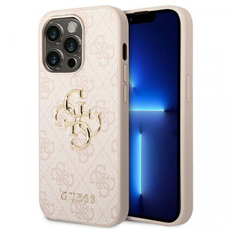 Оригинален гръб GUESS 4G Big Metal Logo GUHCP14X4GMGPI - iPhone 14 Pro Max розов
