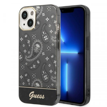Оригинален гръб GUESS Bandana Paisley GUHCP14MHGBNHK - iPhone 14 Plus черен